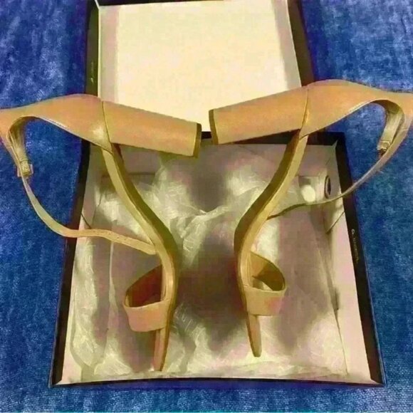 INC Strappy Nude Heels 3 inches Women’s 10 - Picture 2 of 7